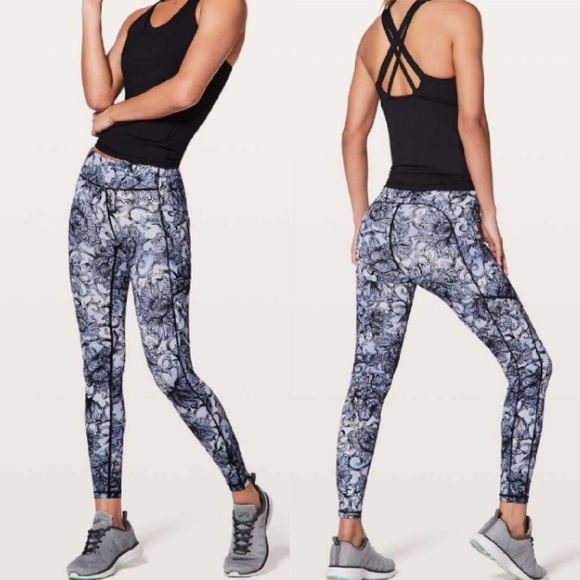 lululemon athletica Pants - Lululemon ; 2018 speed up tight hanakotoba multi 2